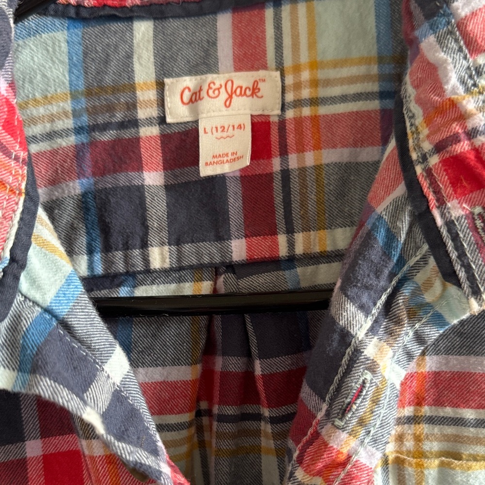 Cat & Jack Multicolor Plaid Shirt